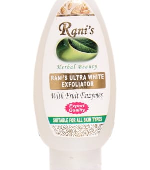 Rani's Ultra White Exfoliator for smooth skin