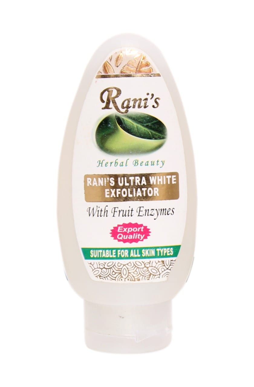 Rani's Ultra White Exfoliator for smooth skin